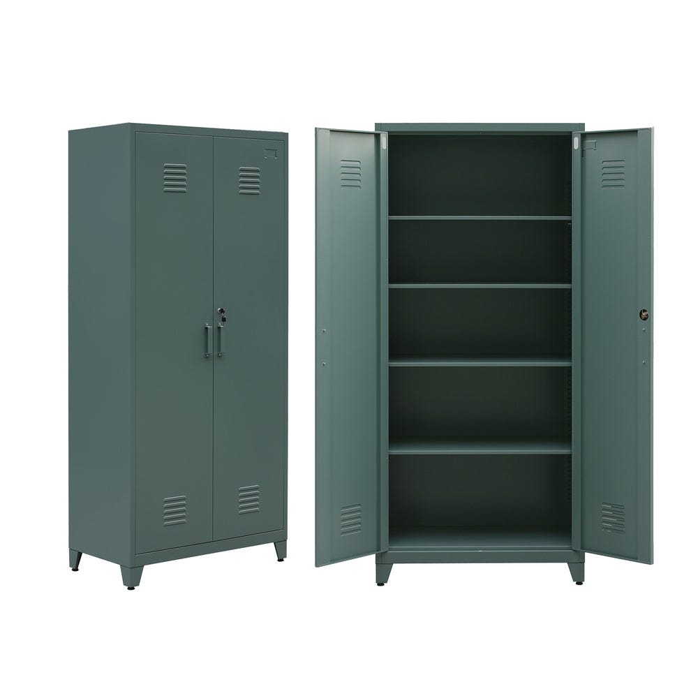 Armoire M tallique Avec Serrure 5 tag res Et Deux Portes 85 X 45 X 190 Armoire M tallique Avec Serrure 5 tag res Et Deux Portes 85 X 45 X 190