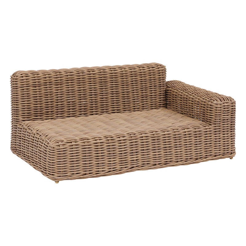 Méridienne gauche de salon de jardin Savinia Tahini - Hespéride - 5