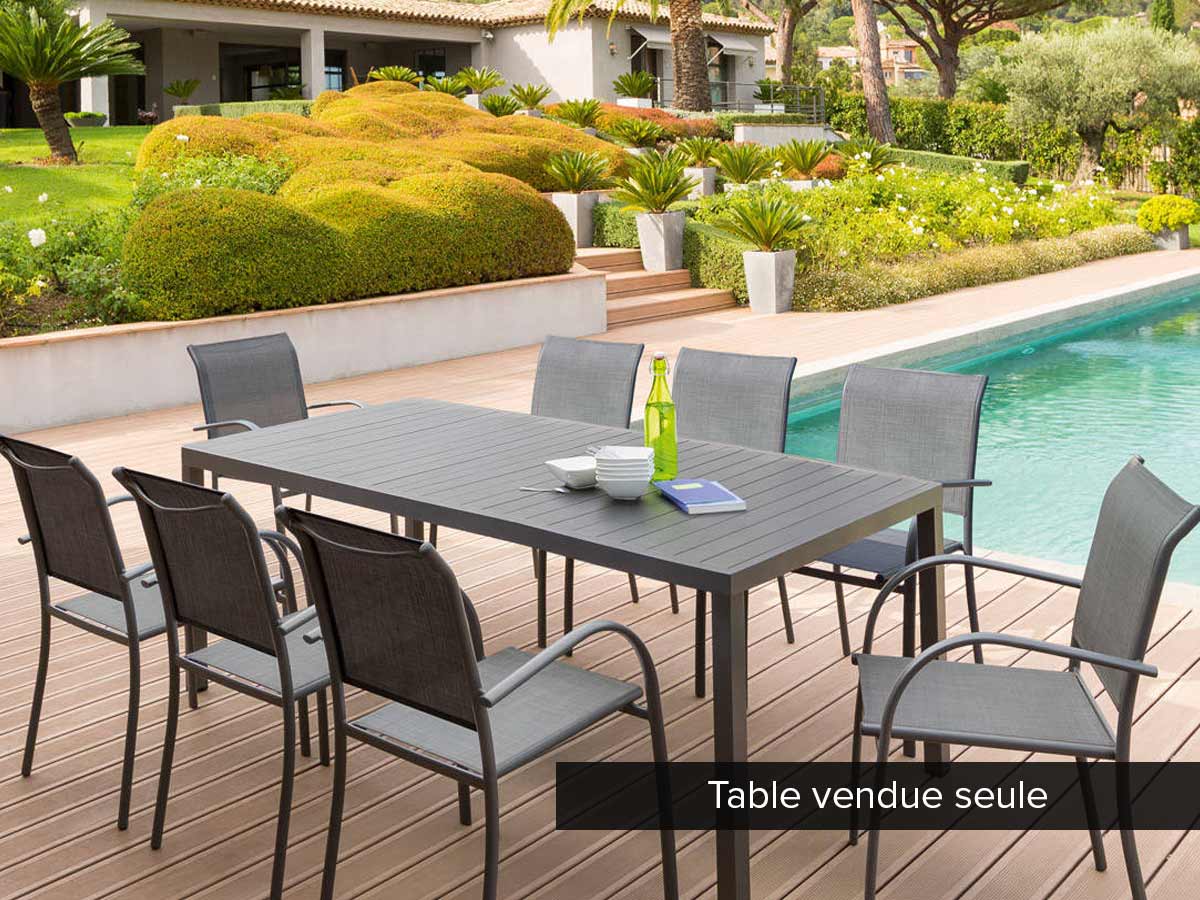 Hespéride - Tavolo da giardino rettangolare 8 posti 