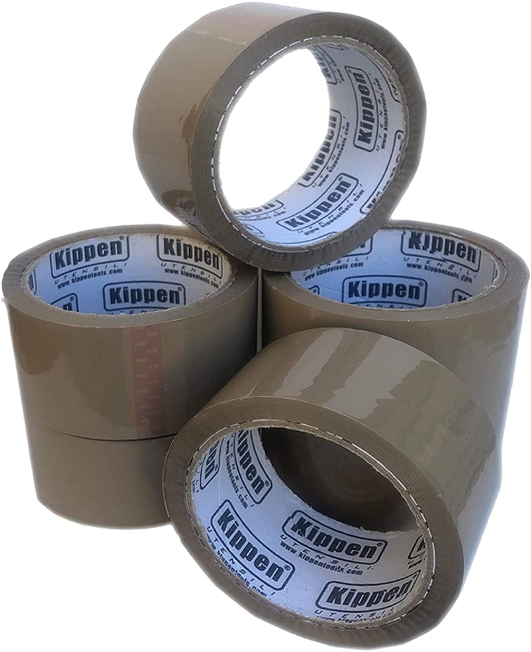 Kippen 9004TA – Confezione Da 12 Rotoli Di Nastro Adesivo Da Imballaggio 48mm X 50mt – Trasparenti E Avana