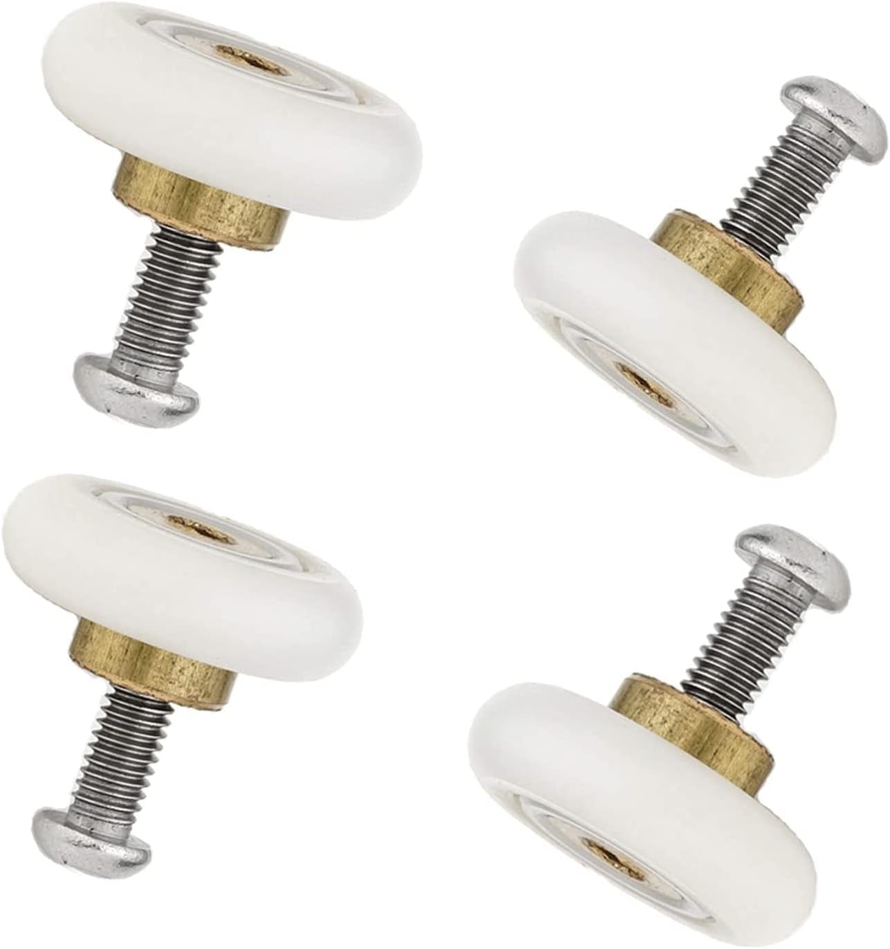 Kit 8 Rulli Per Porta Doccia | Ruote In Nylon E Acciaio | Scorrimento Silenzioso | Per Vetri 4-5 Mm | Viti E Coperture Incluse