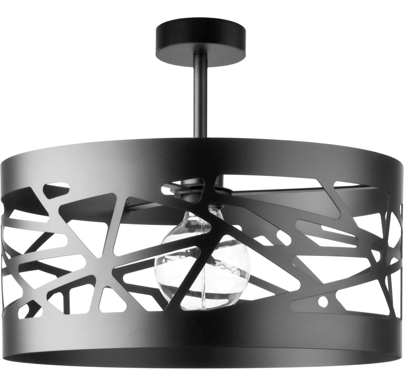 Lampa sufitowa wisząca Moduł Frez czarna 1xE27x15W dekoracyjna wym: 34 x 39 x 39 cm metal SIGMA