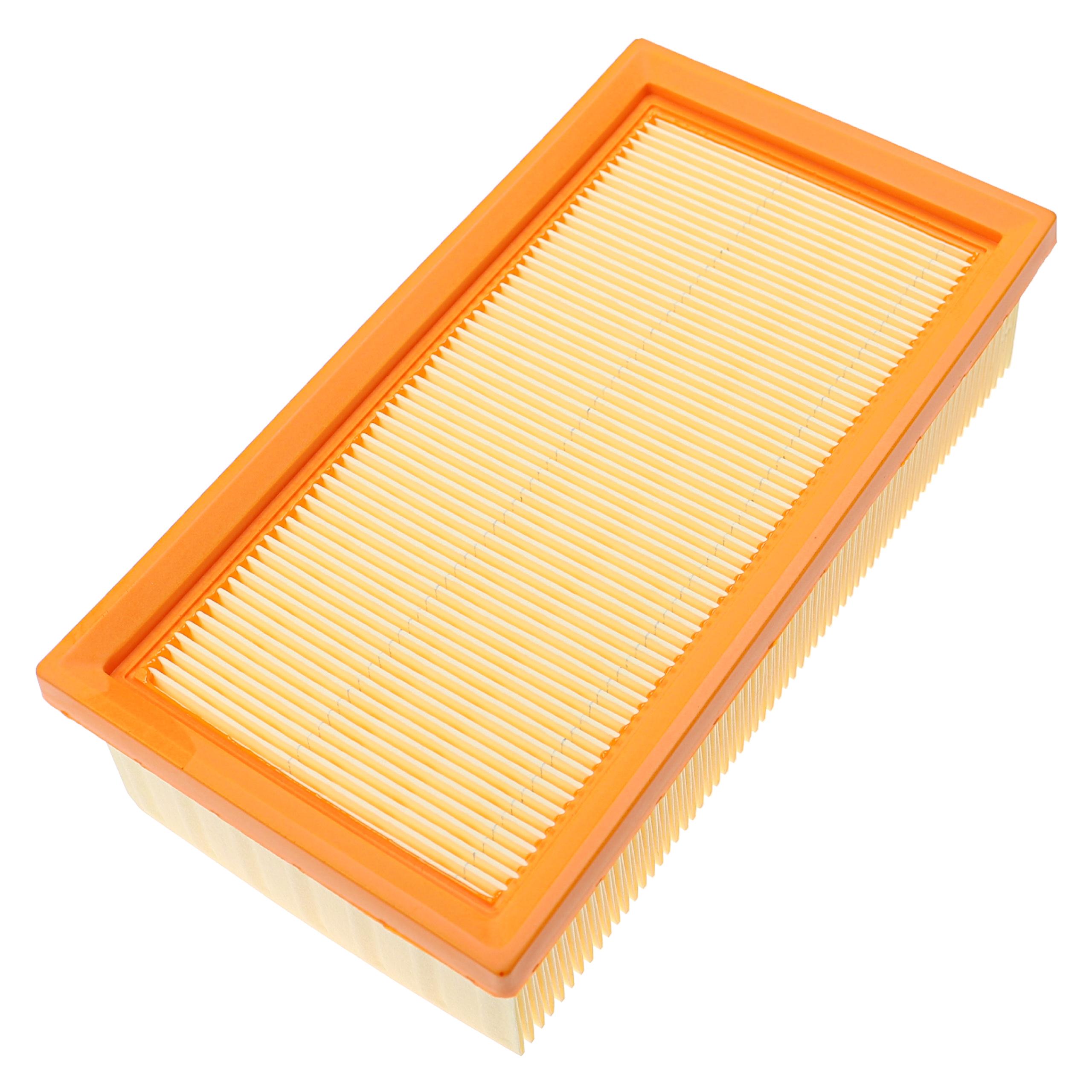 vhbw Filtre plissé plat compatible avec Kärcher NT 14/1 Eco Te Adv L aspirateur sec/humide, aspirateur - Élément filtrant - 5