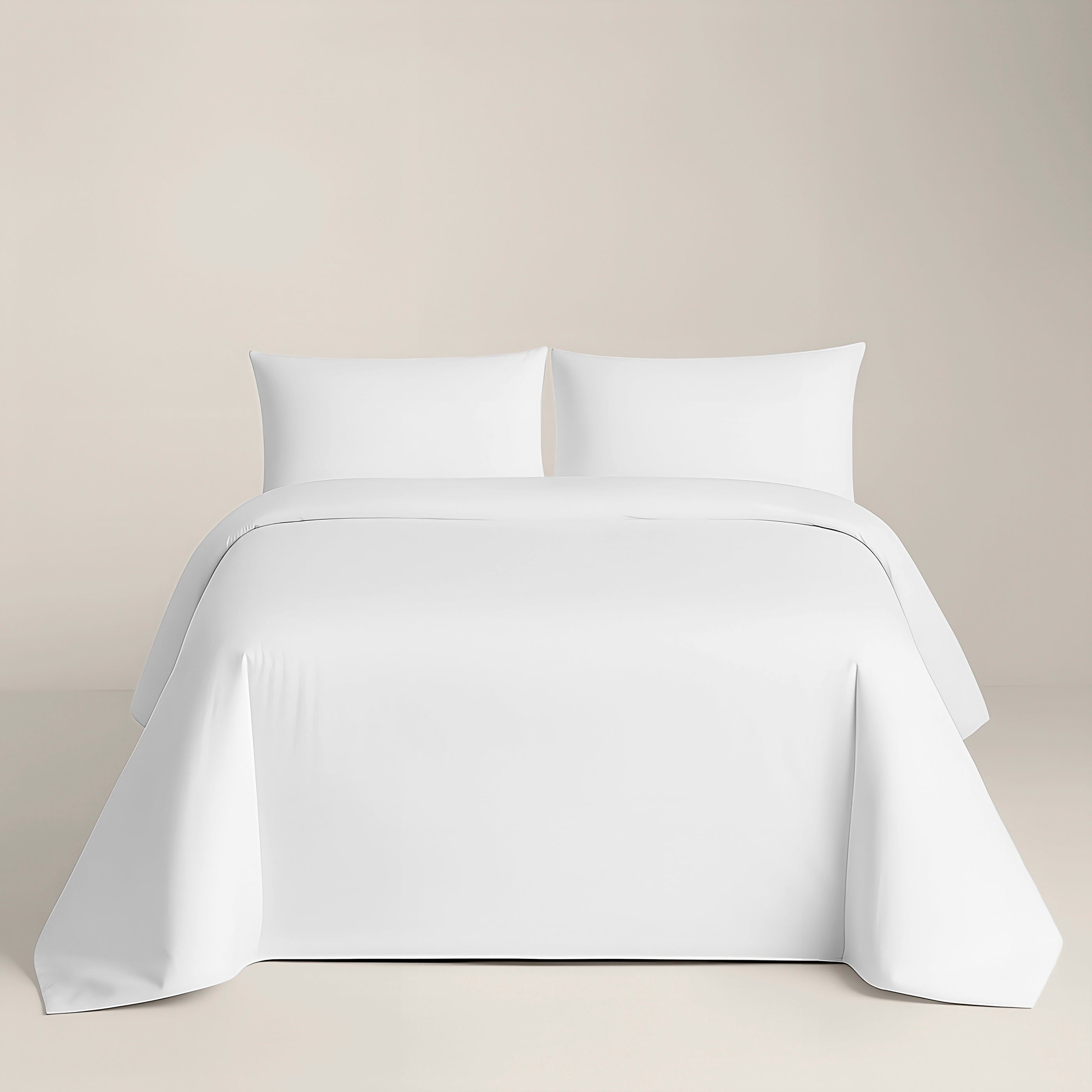 NATURALS - Housse de Couette Unie Lit 90 - Fermeture avec Boutons - 100% Coton - Inclut 1/2 Taies d’Oreiller - BLANC OPTIQUE - 5