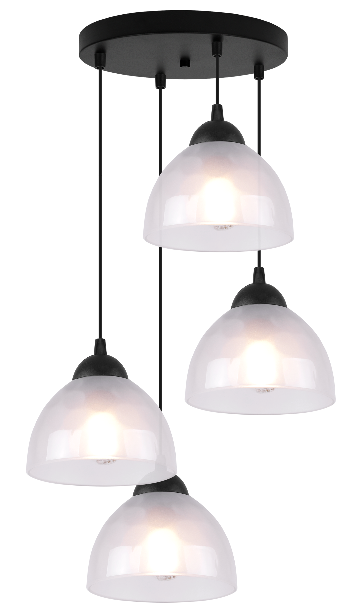 Lampa sufitowa wisząca Venice classic 4xE27 klosz półokrągły biały Light Home LH