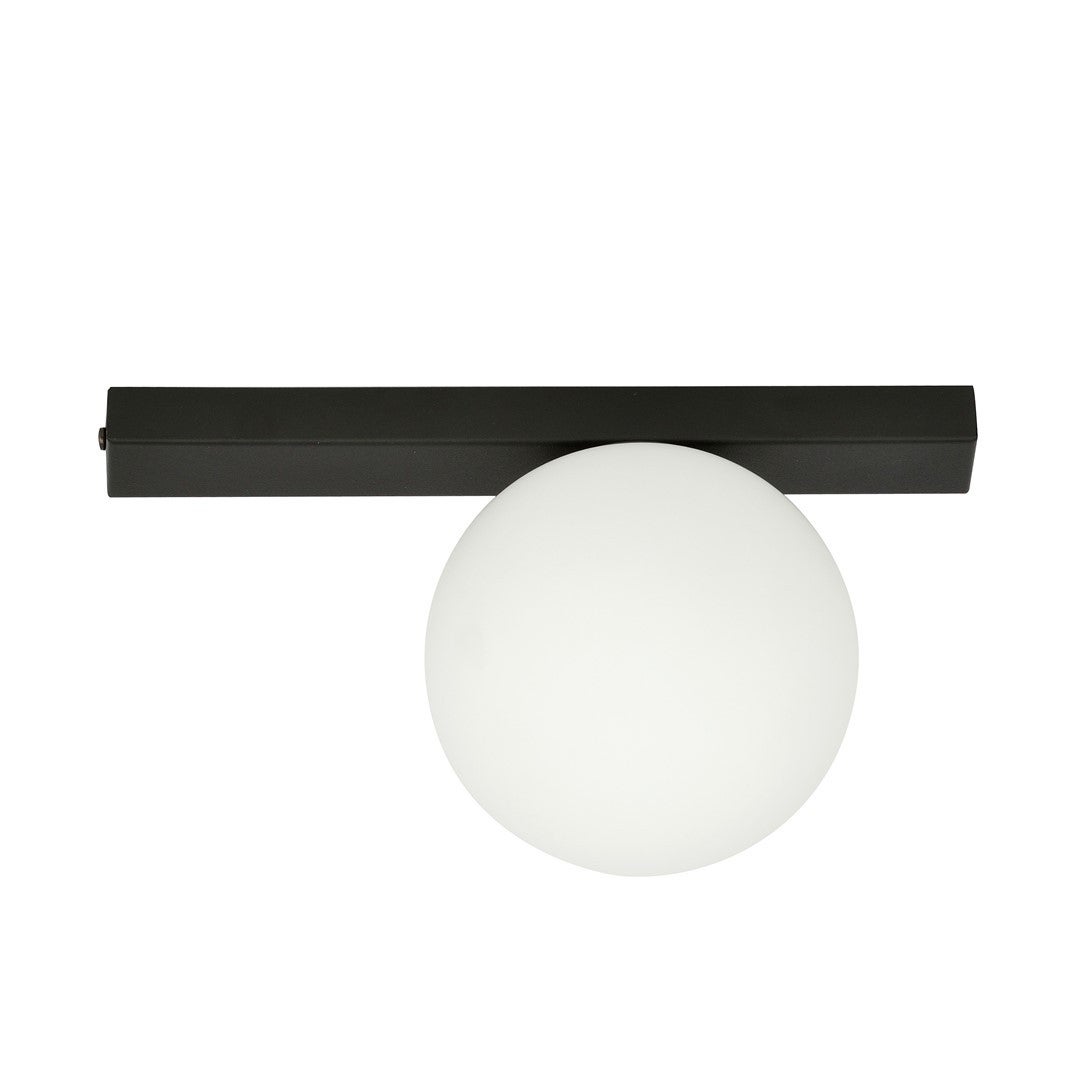 Lampa sufitowa Fit czarno-biała 1xE14x10W wym: 17 x 30 cm metal Emibig