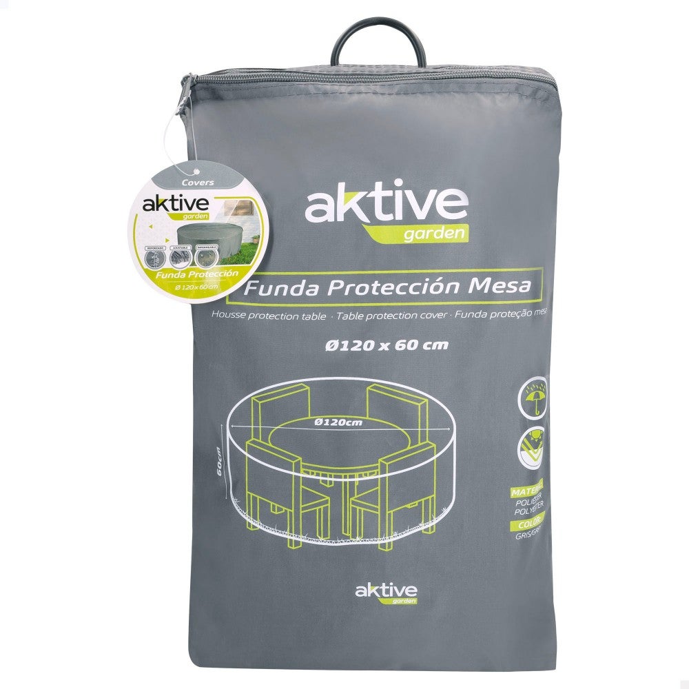Funda impermeable protectora para mesa redonda aktive garden