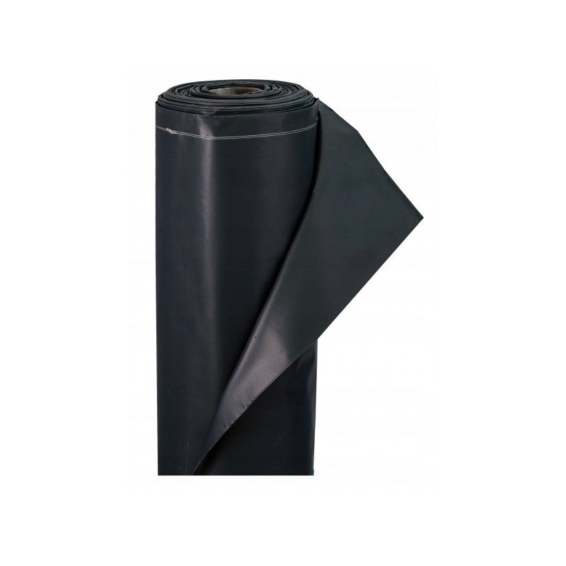 Film plastique d'étanchéité sous-dalle en polyéthylène noir Type 200, 4x25m - 4