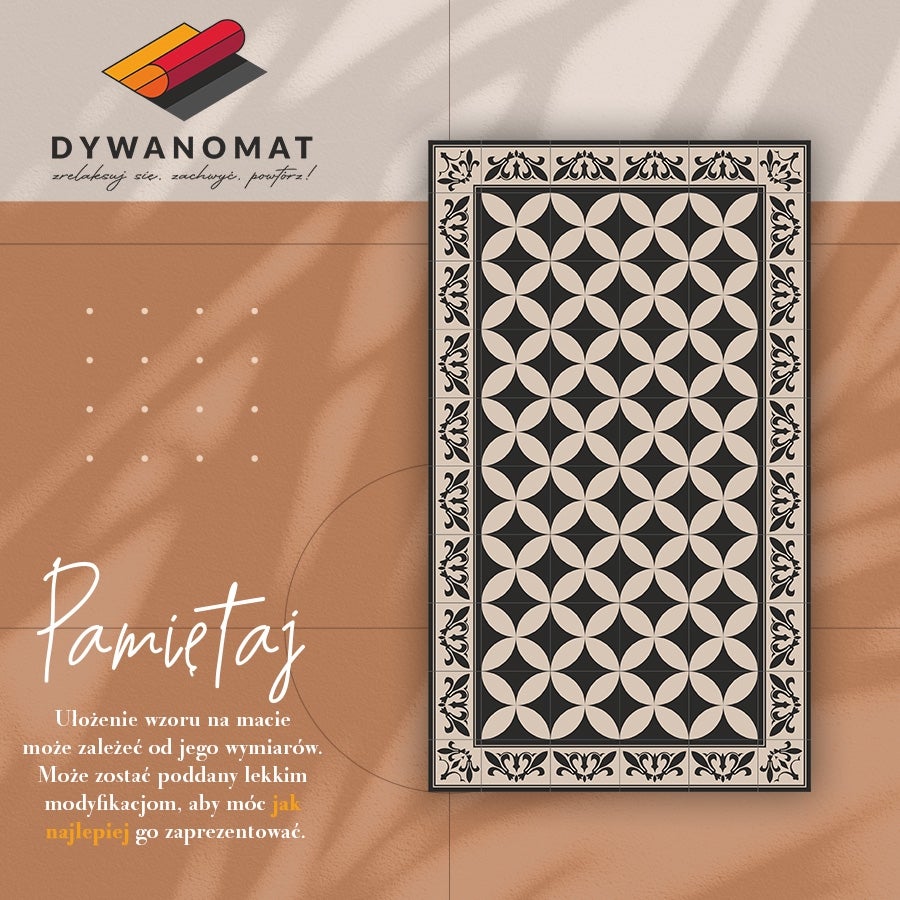 Tapis vinyle intérieur style azulejos espagnols, tapis en vinyle intérieur décoratif carreaux traditionnels 140x210 – Tulup - 3