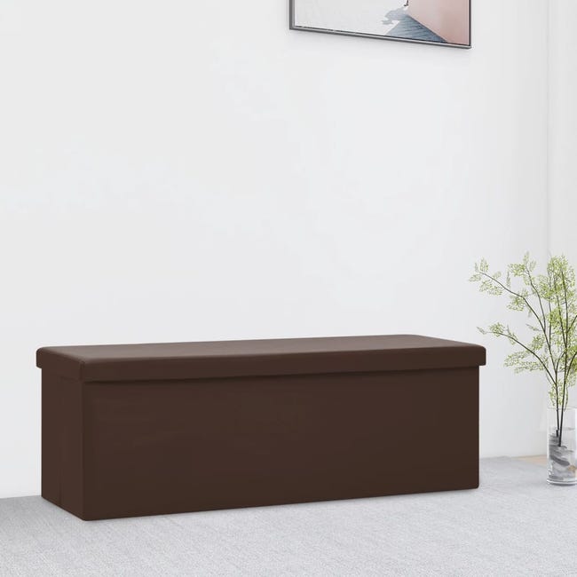 Lot de 2 paniers de rangement Rayures classiques Marron - OCS Lot de 2 paniers de rangement Rayures classiques Marron - OCS