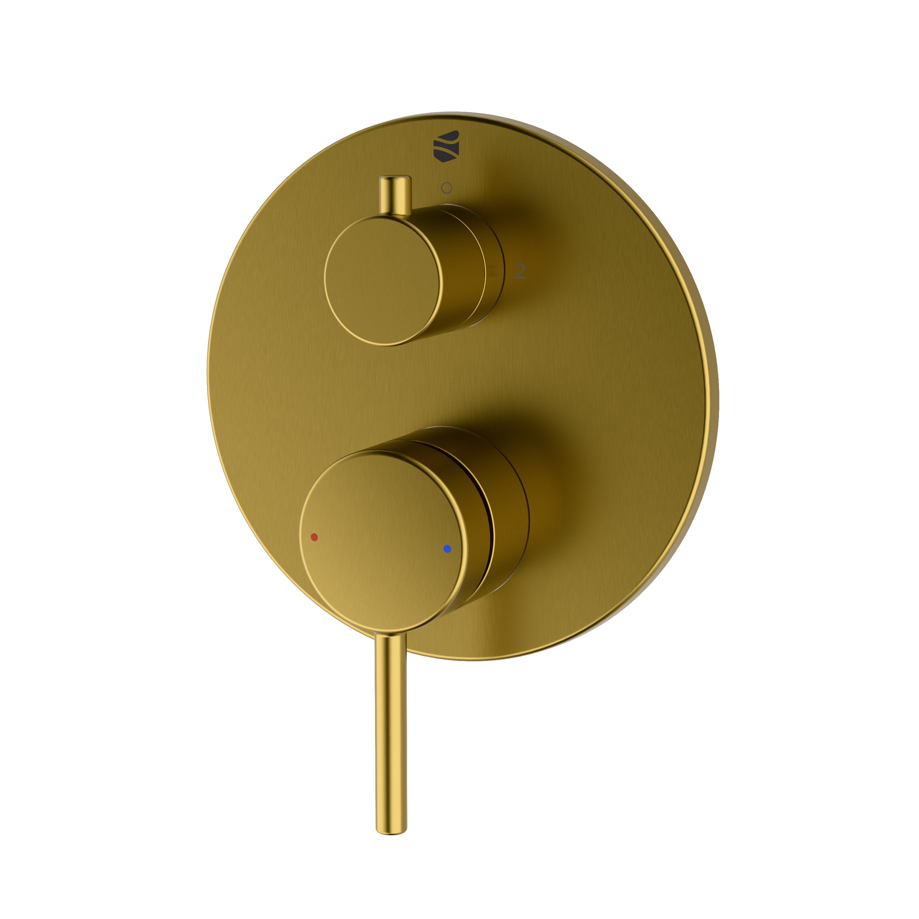 Bernstein Bateria wannowa podtynkowa VIREO złota 2 tryby wylewki