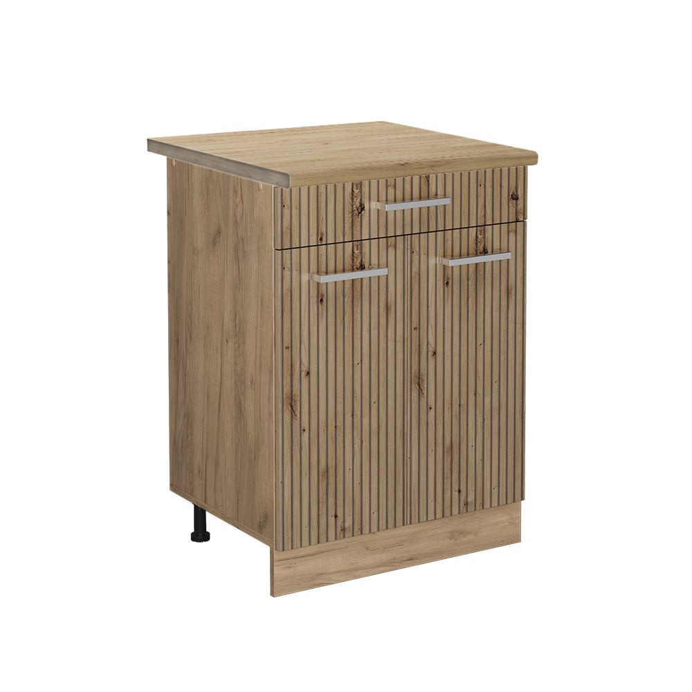 Vicco Szafka dolna do kuchni R-Line, Dąb rzemieślniczy, 60 cm z szufladą, BP Dąb