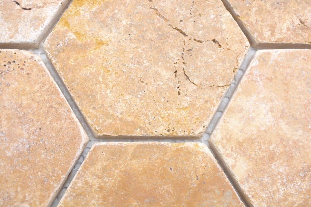 Carrelage mosaïque travertin pierre naturelle jaune doré antique travertin pour sol, mur, salle de bain, WC, douche, cuisine, miroir de comptoir, revêtement de baignoire de salle de bain, tapis de