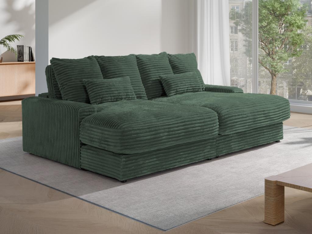 Tribeca Living Set Copripiumino Oversize In Velluto Floreale – Morbido Poliestere Verde Abete – Doppia (178x244 Cm) Con Federa