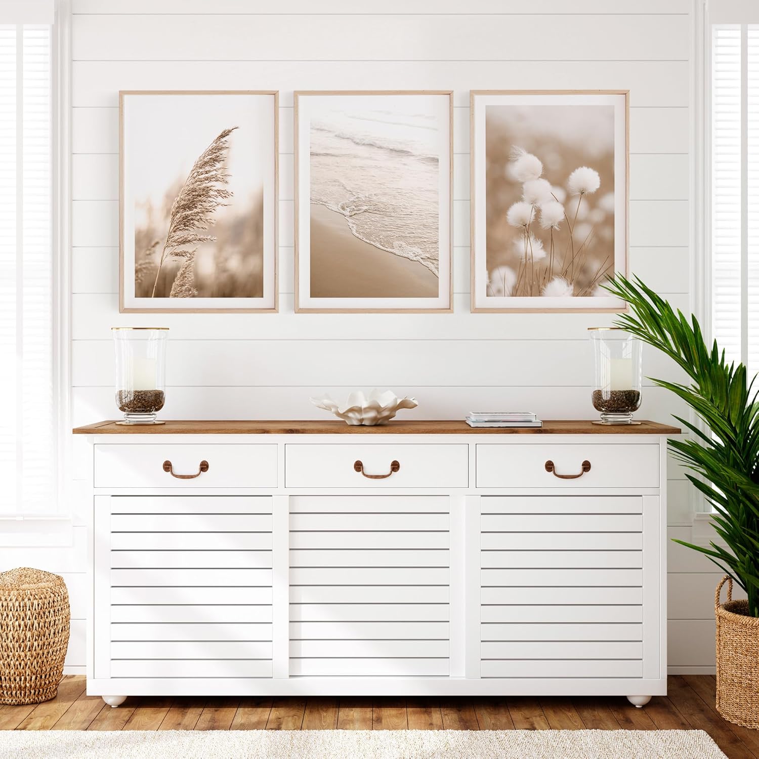 Lot de 3 Tableau Decoration Murale Affiche Décoration Chambre Maison Cousine- Posters Plage Maritime Sans Cadre - 3 Tableau en Taille 30 x 40 cm - 2