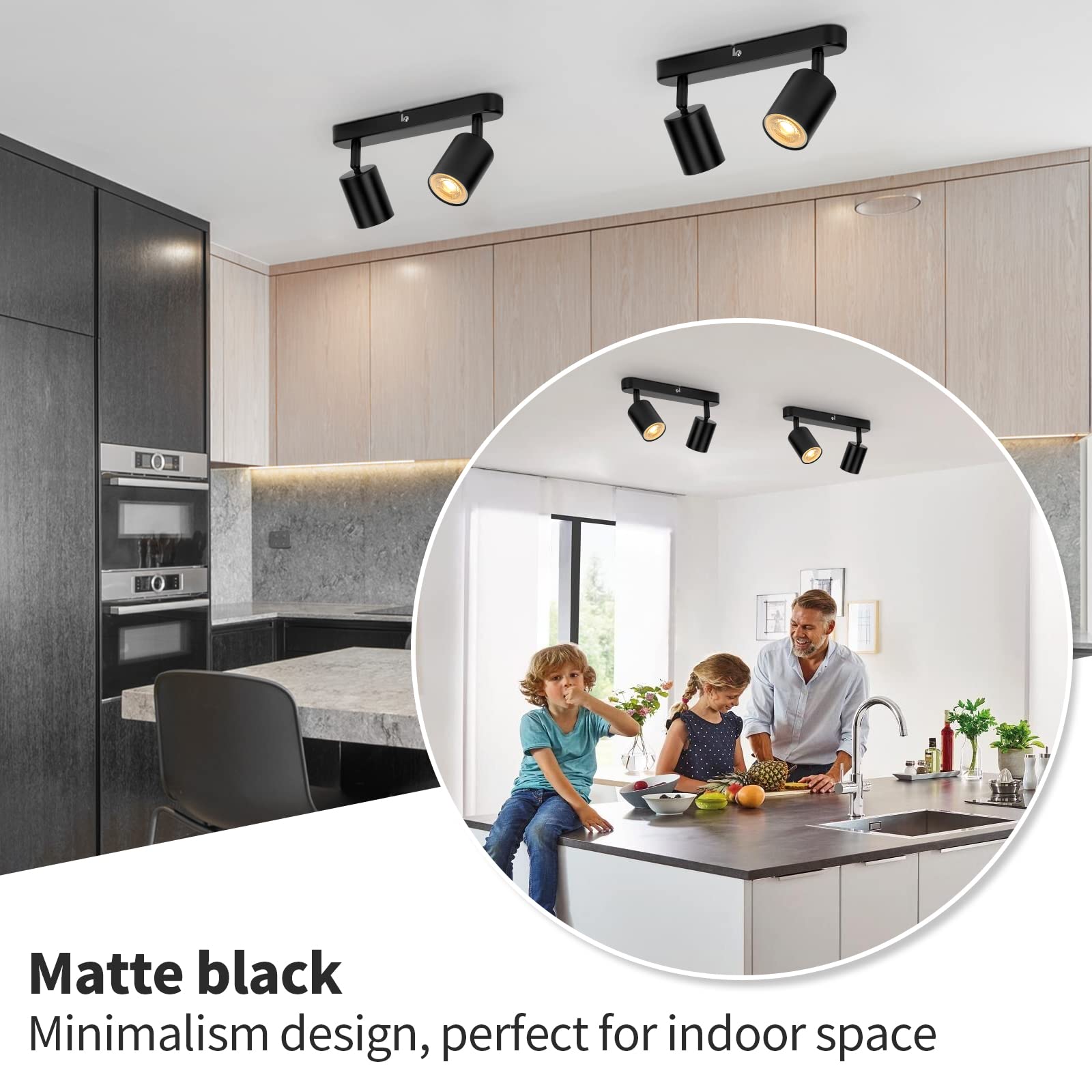 Foco LED Orientable L+ Brick Q Para Techo O Pared – Metal, Color Verde Iceberg, Casquillo GU10 (Bombilla No Incluida) – Hecho En Italia