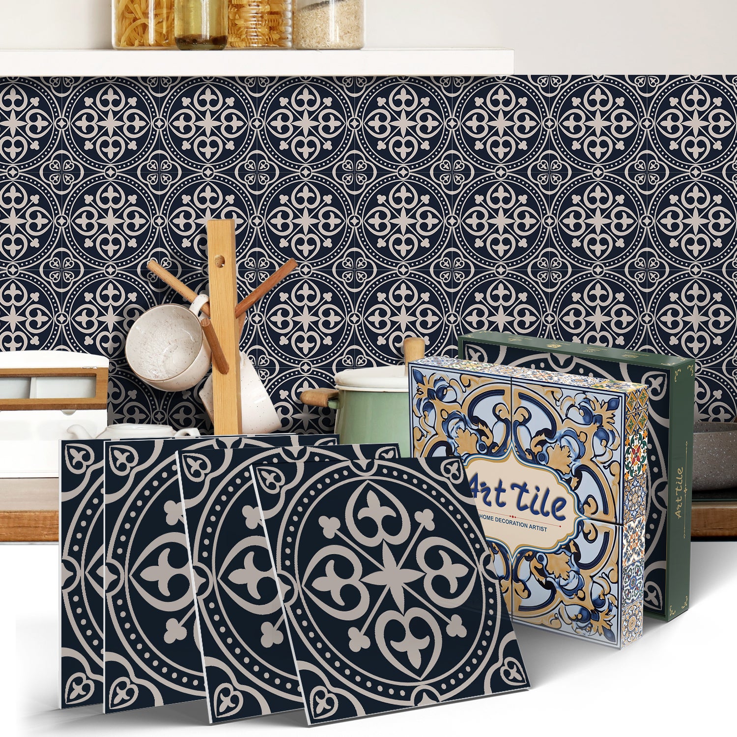 Zestaw 12 samoprzylepnych paneli ściennych 3D, płytki backsplash, naklejki dekoracyjne, wodoodporne i odporne na ciepło, 15 cm x 15 cm