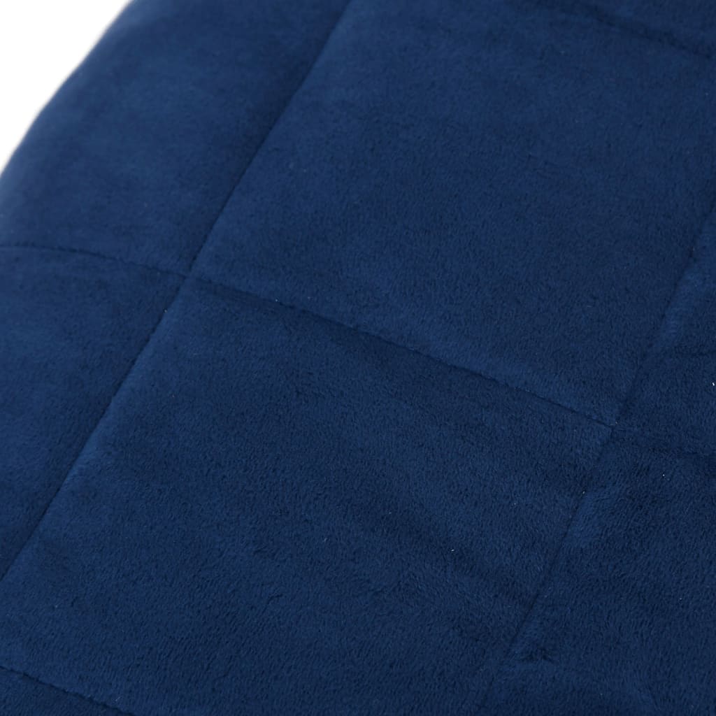 Couverture lestée Bleu 140x200 cm 6 kg Tissu vidaXL - 5