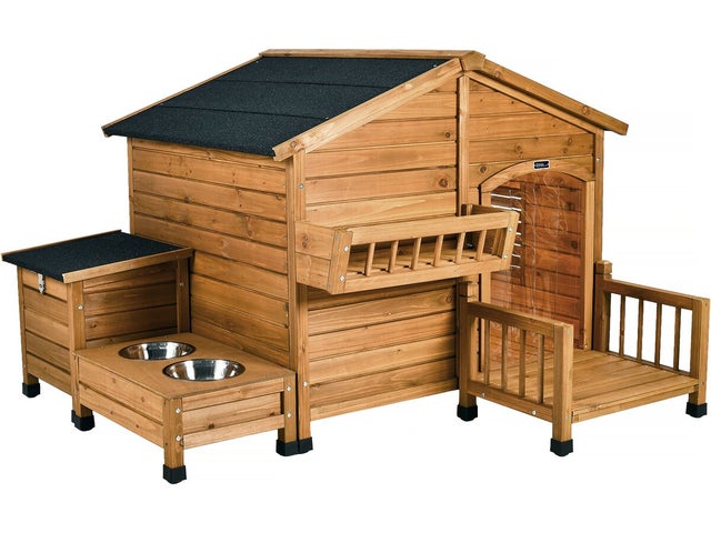 Casinha de madeira para cães 