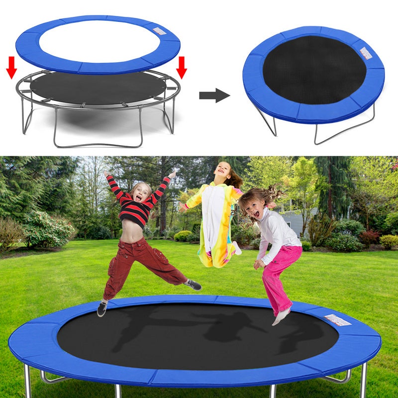 Pokrowiec ochronny na trampolinę 244 cm, niebieski