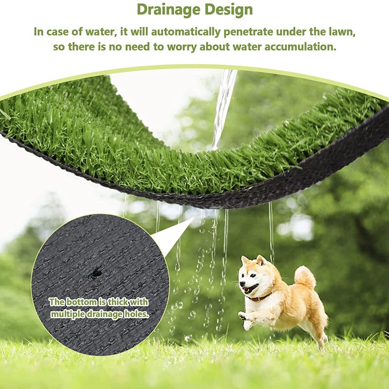 Césped artificial para orina de perro alfombra de césped artificial para el aprendizaje de la limpieza de cachorros alfombra de césped lavable cm - 2