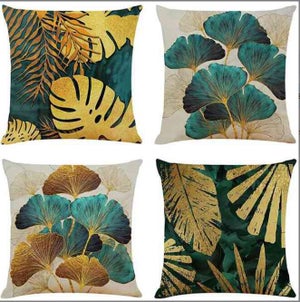 Lot De 2 Housses De Coussin Décoratives Motif Arbre D'automne Rustique