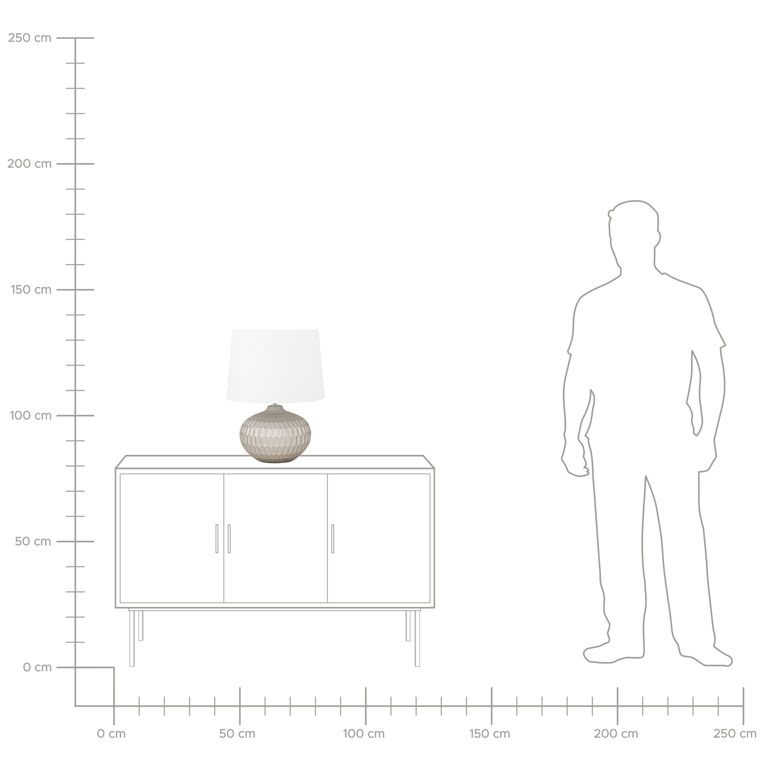 Lampada da tavolo PIRITA Ceramica Oro - 7