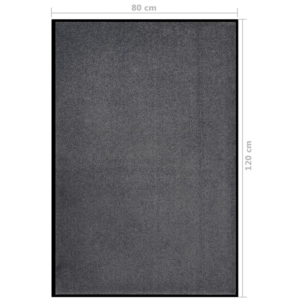 Paillasson gris anthracite 80x120 cm - COMFORTXL - 6