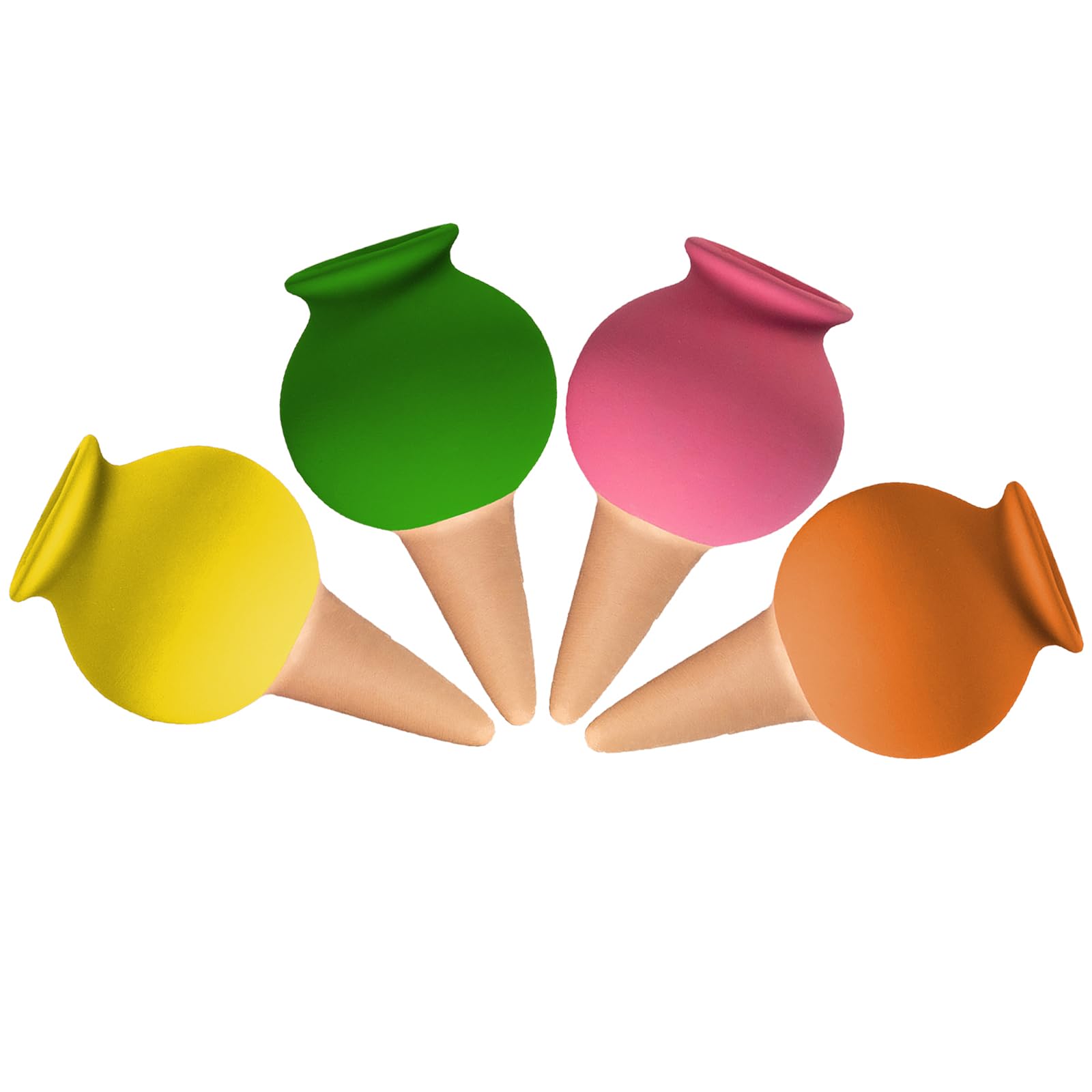 4 Arrosage Plante Interieur,Oyas a Planter Terre Cuite Extérieur,Terre Cuite Dispositifs d'Arrosage Automatiques en Céramique pour Vacances Plante - 8