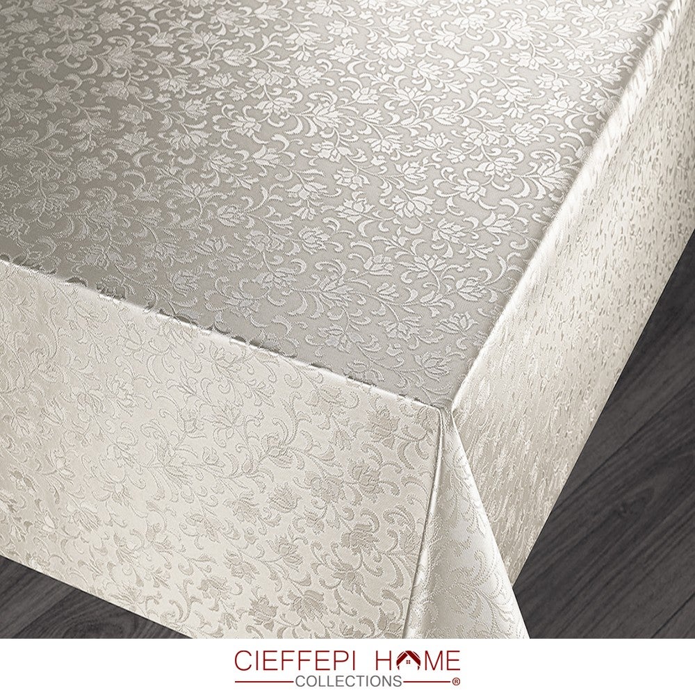 COLIBRI Tovaglia in PVC Operato con disegno a rilievo in varie misure e fantasie. - 140x210 cm. - Ecrù - 3