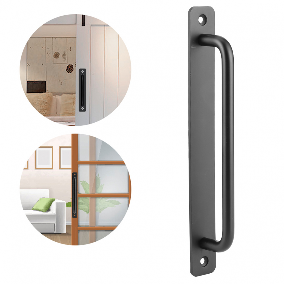 Mâner încastrat pentru ușă glisantă, pentru instalare ușoară. Design ergonomic. Finisaj satinat.