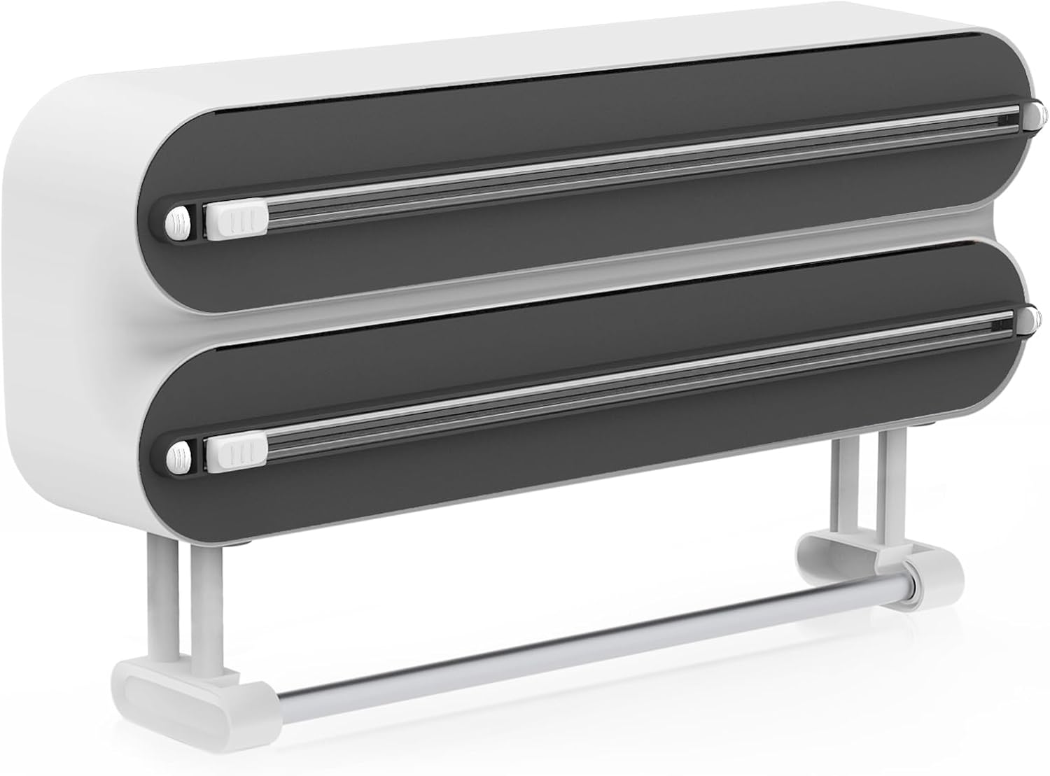Distributeur Papier Aluminium Distributeur Film Alimentaire Magnétique - Porte Sopalin Coupeur - Gain De Place Cuisine - Installation Facile Derouleur Film Alimentaire