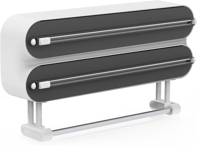 Distributeur Papier Aluminium Distributeur Film Alimentaire Magnétique - Porte Sopalin Coupeur - Gain De Place Cuisine - Installation Facile Derouleur Film Alimentaire Distributeur Papier Aluminium Distributeur Film Alimentaire Magnétique - Porte Sopalin Coupeur - Gain De Place Cuisine - Installation Facile Derouleur Film Alimentaire