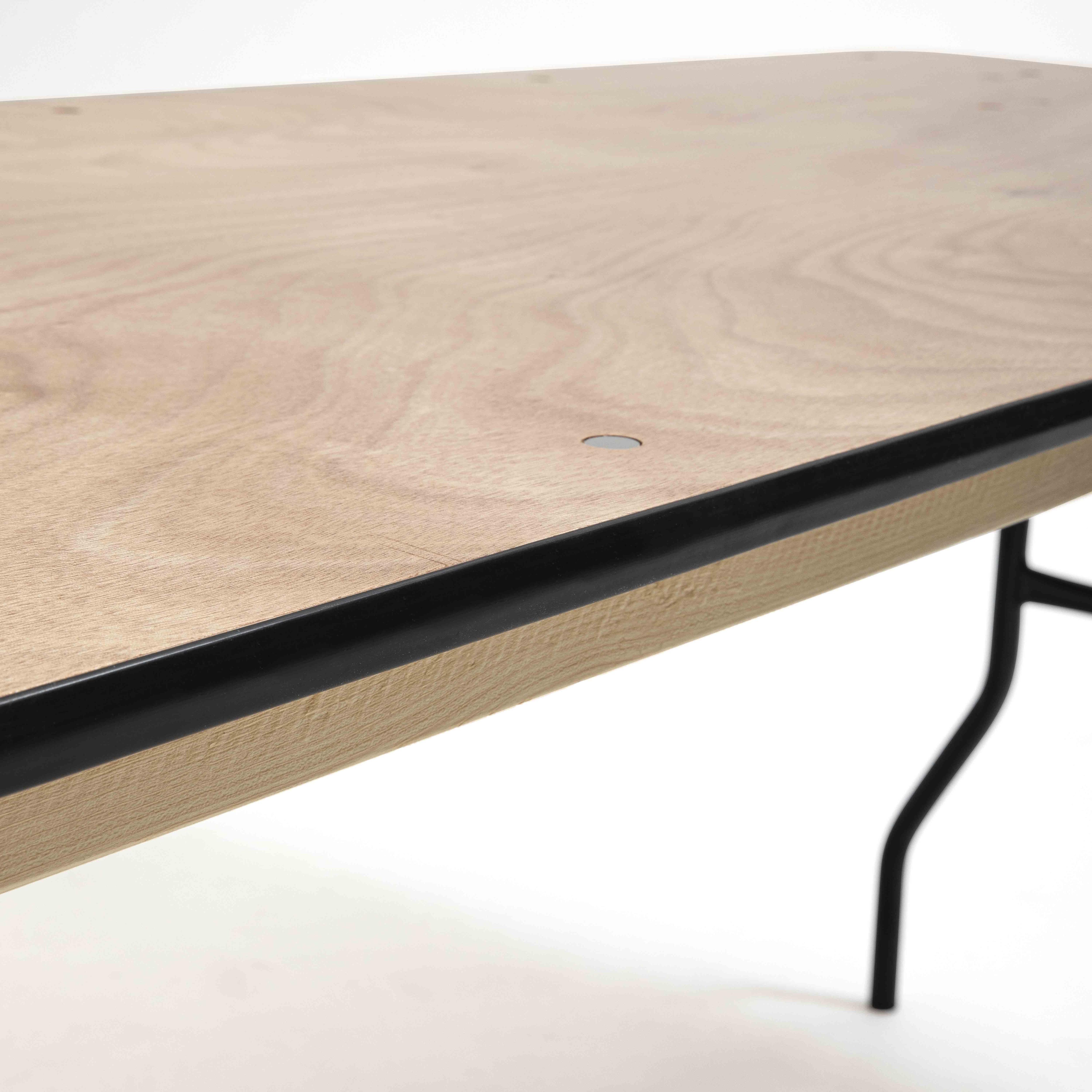 Table pliante en bois 200cm 10 places - 5