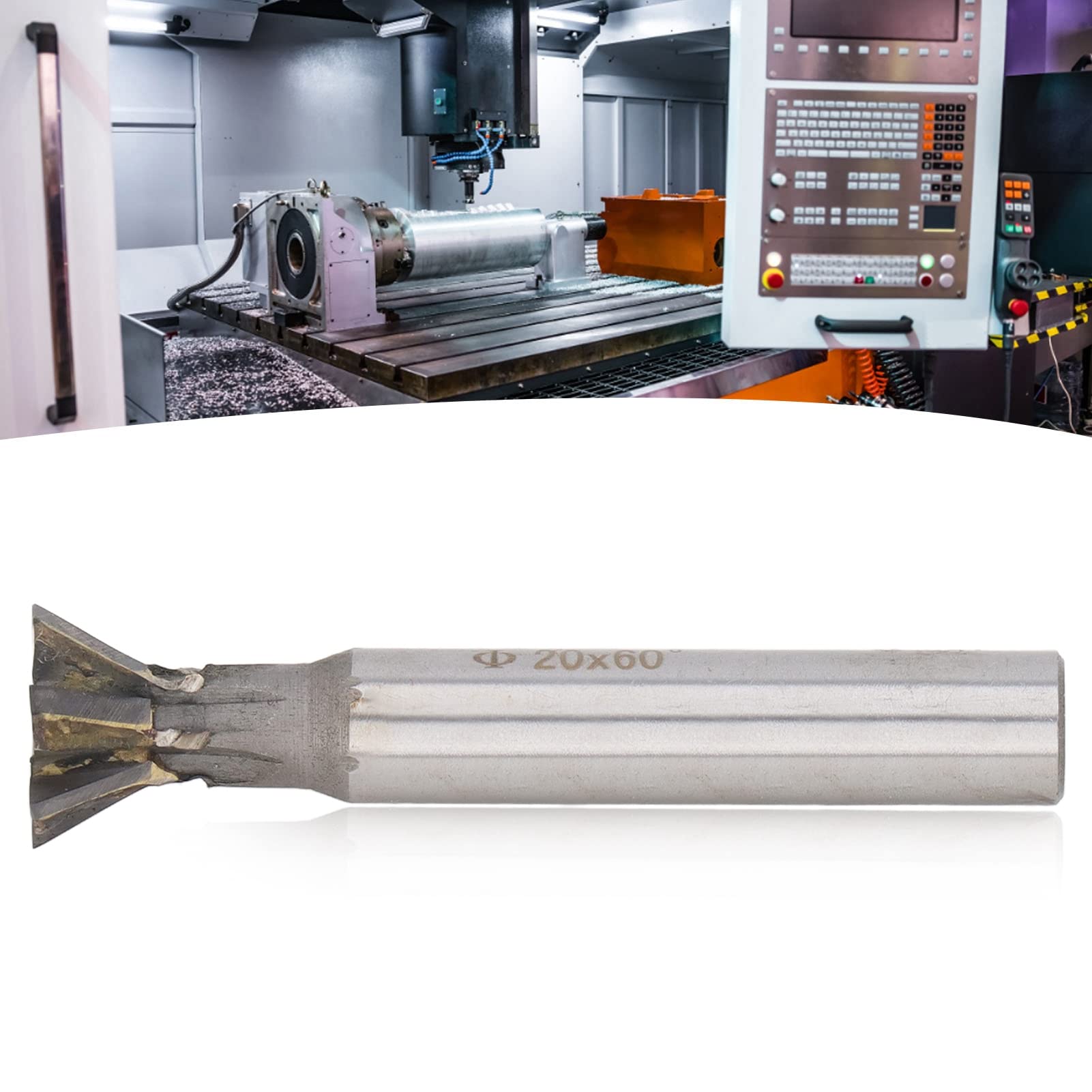 Fresa A Coda Di Rondine 60 Gradi - Utensile In Metallo Duro Per Acciaio Inossidabile - Foto 7