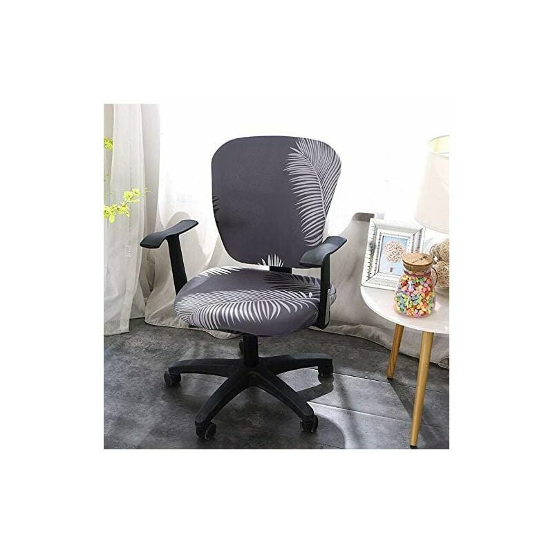chaise de Bureau Ordinateur Covers, Split Stretchable siège Housse Lavable et Amovible Rotating Chaise Housse de Protection(chaises non comprises) - 5