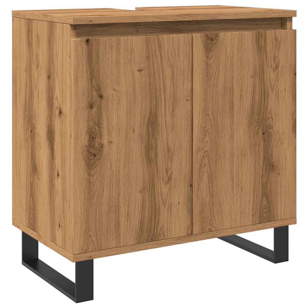 Specchio Bagno Con Ripiano In Rovere Sonoma | 40x37 Cm, Moderno E Facile Da Pulire