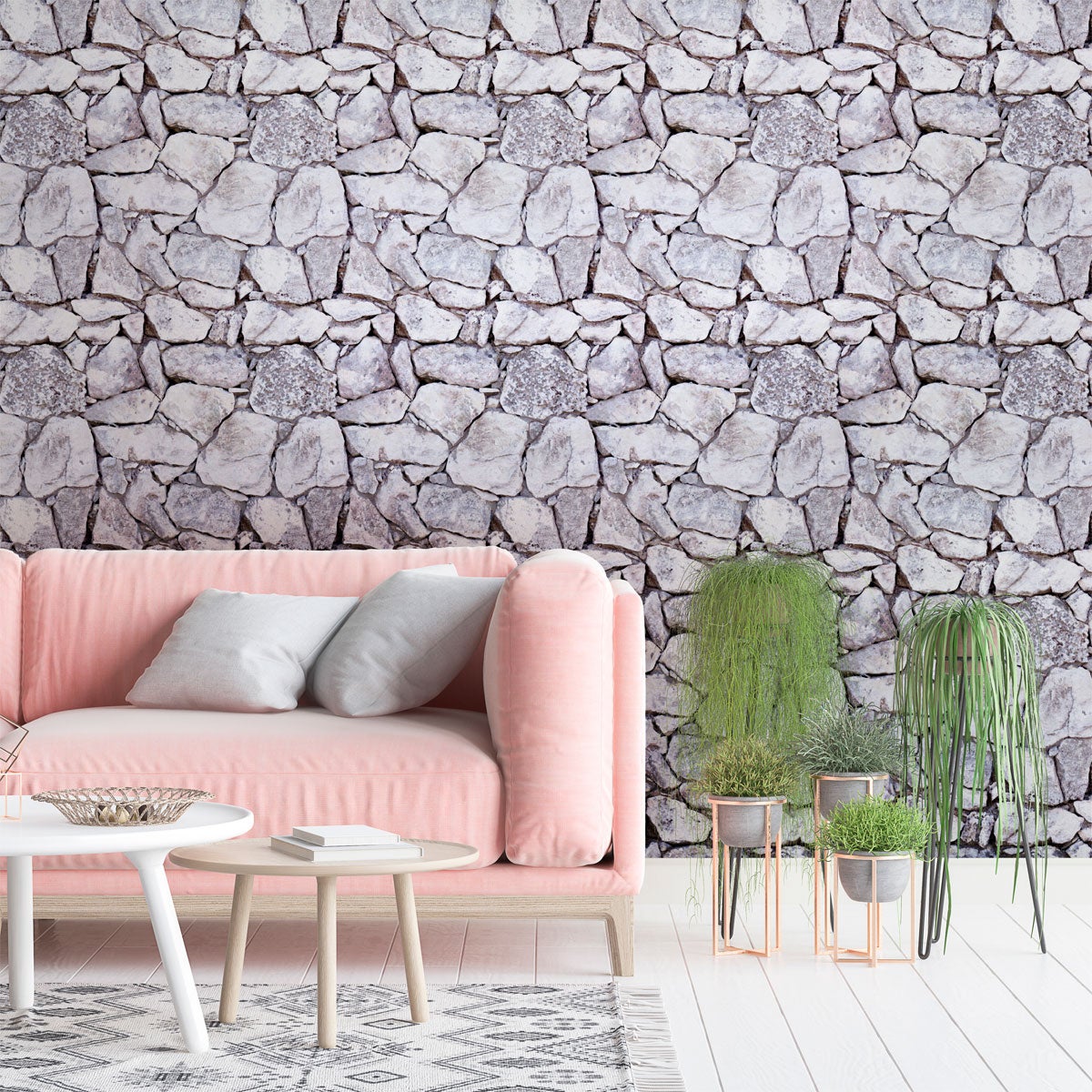 Adesivi materiale Pietre di Borgogna - Sticker adesivo - adesivi murali - 60x60cm - 3