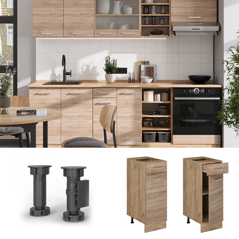 Vicco Meuble cuisine R-Line, Sonoma, 30cm PT Marbre - 4
