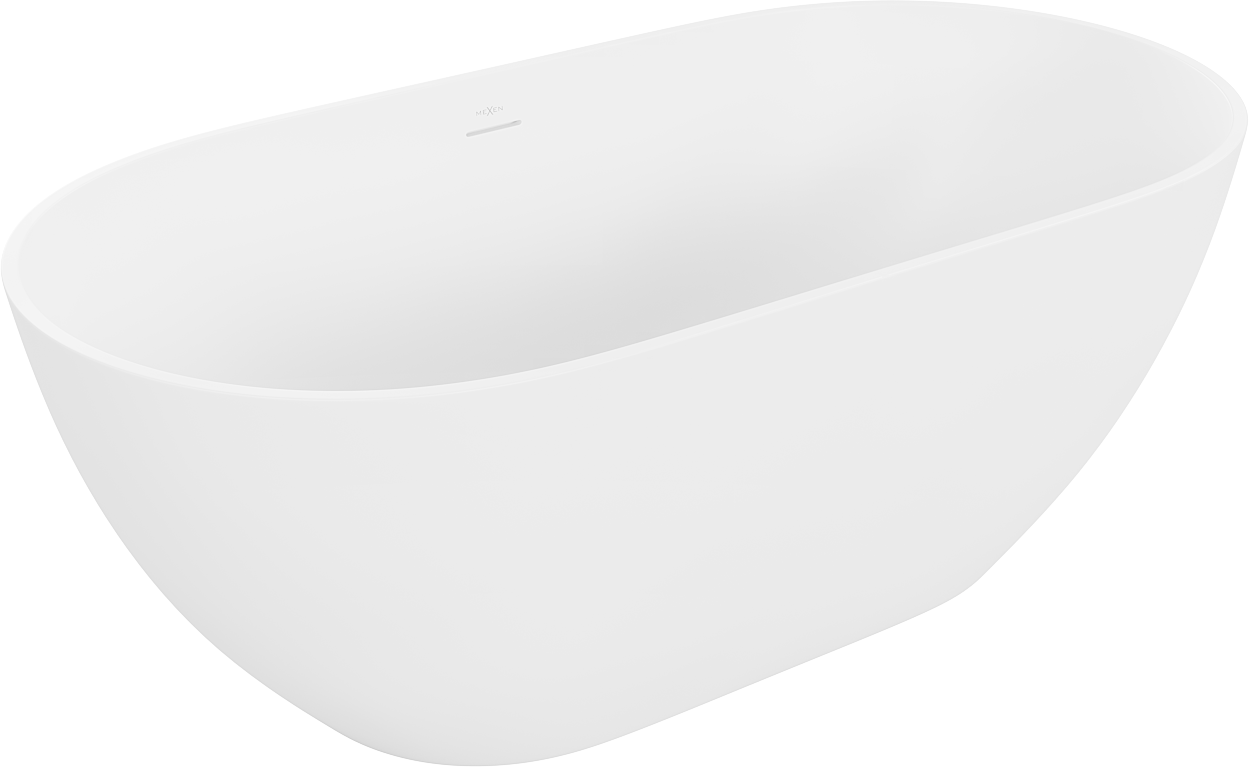 Mexen Rimini wanna wolnostojąca z konglomeratu 150 x 75 cm, biała mat - 57241507500