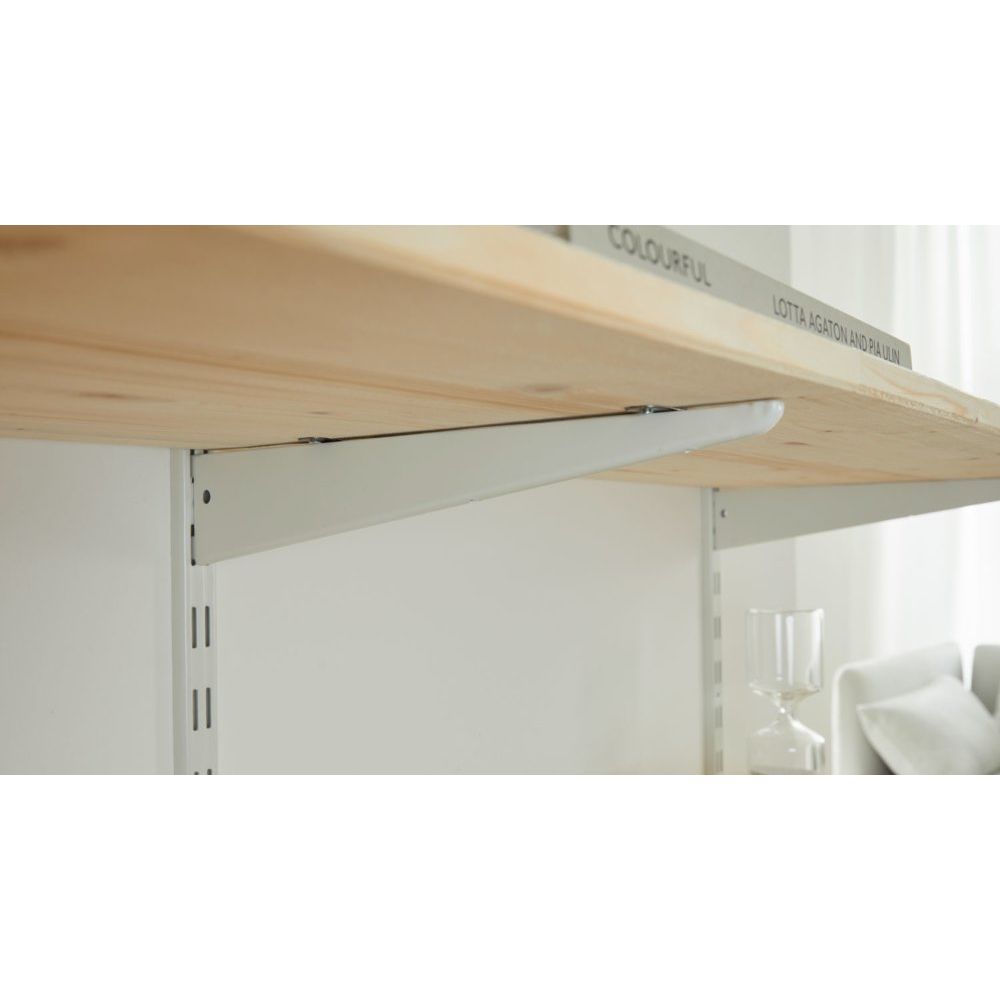 Crémaillère double MONIN 32 mm 950 mm blanche acier laqué - 3