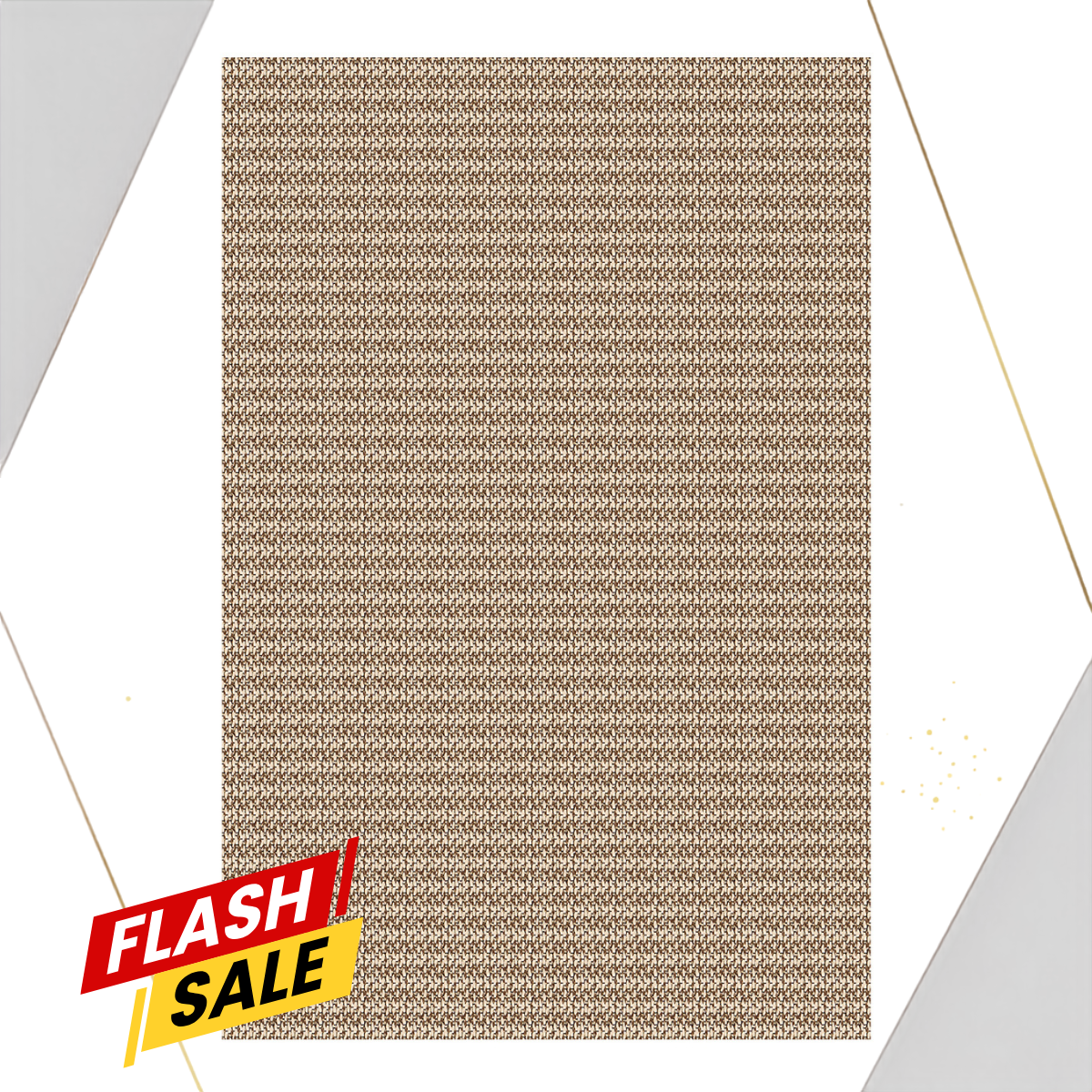 Mata winylowa Premium, antypoślizgowa mata PVC, do użytku wewnętrznego i zewnętrznego Jacquard Brązowy 60 x 200 cm