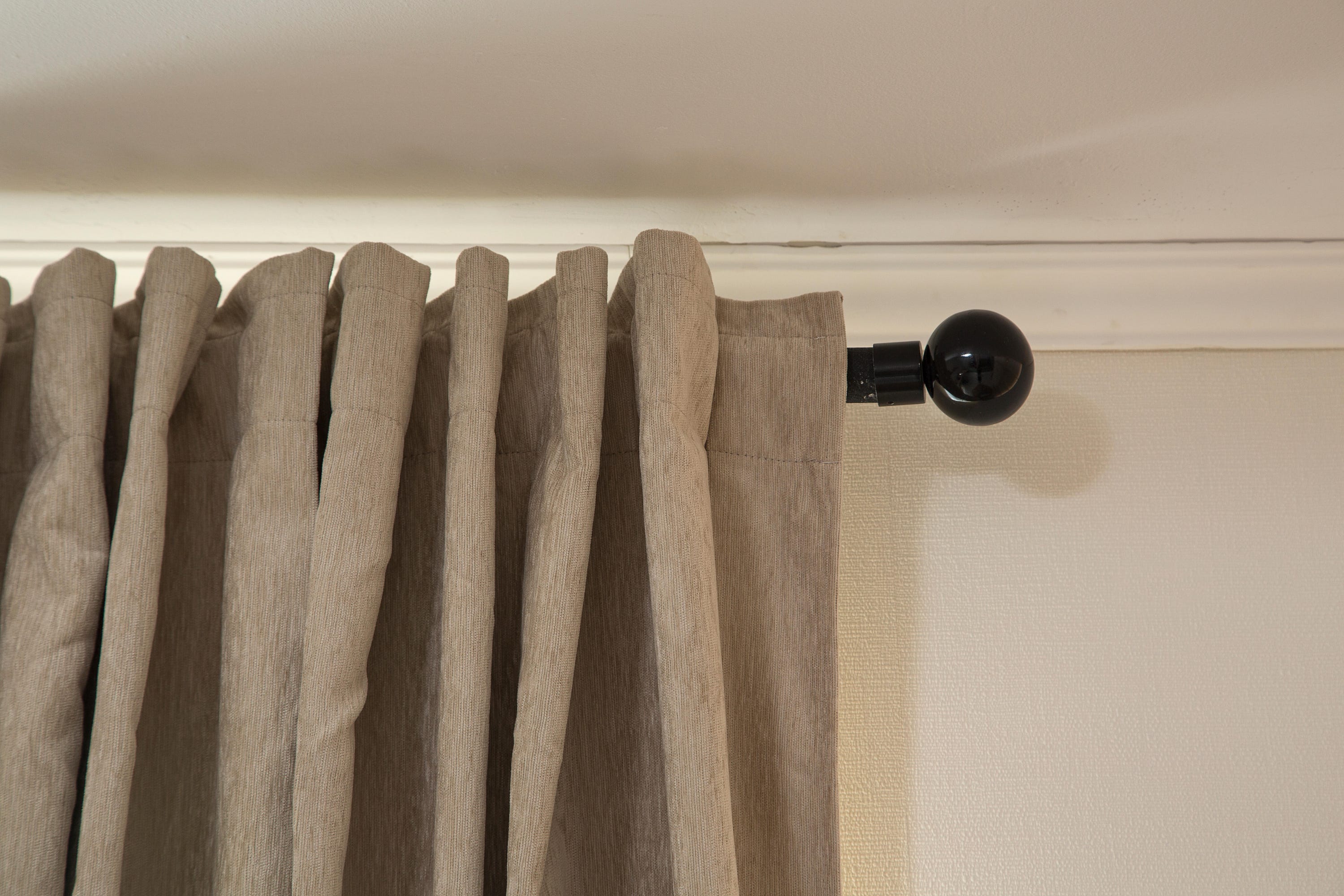 INSPIRE -Tenda termoisolante AURIANE - L.200 x H.280 cm - Velluto ciniglia - Beige - 5