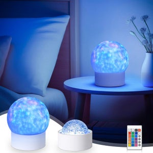 Projecteur D’aurore Boréale Avec Télécommande - Veilleuse RGB - Décoration Chambre - Cadeau Anniversaire Noël