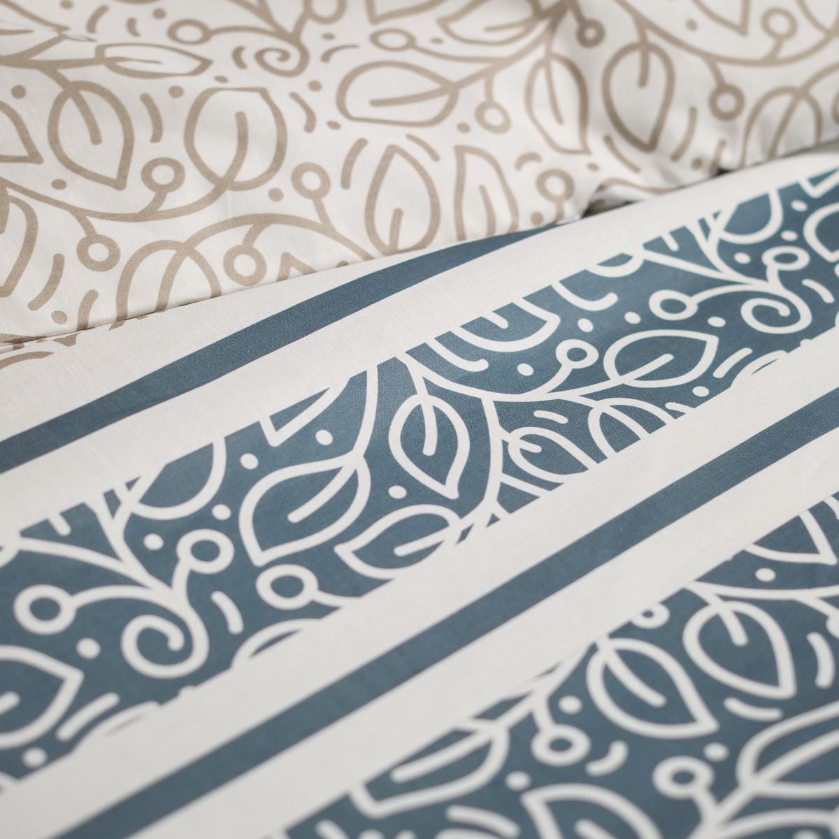 Parure de lit imprimé Floral coton FLANELLE - 2