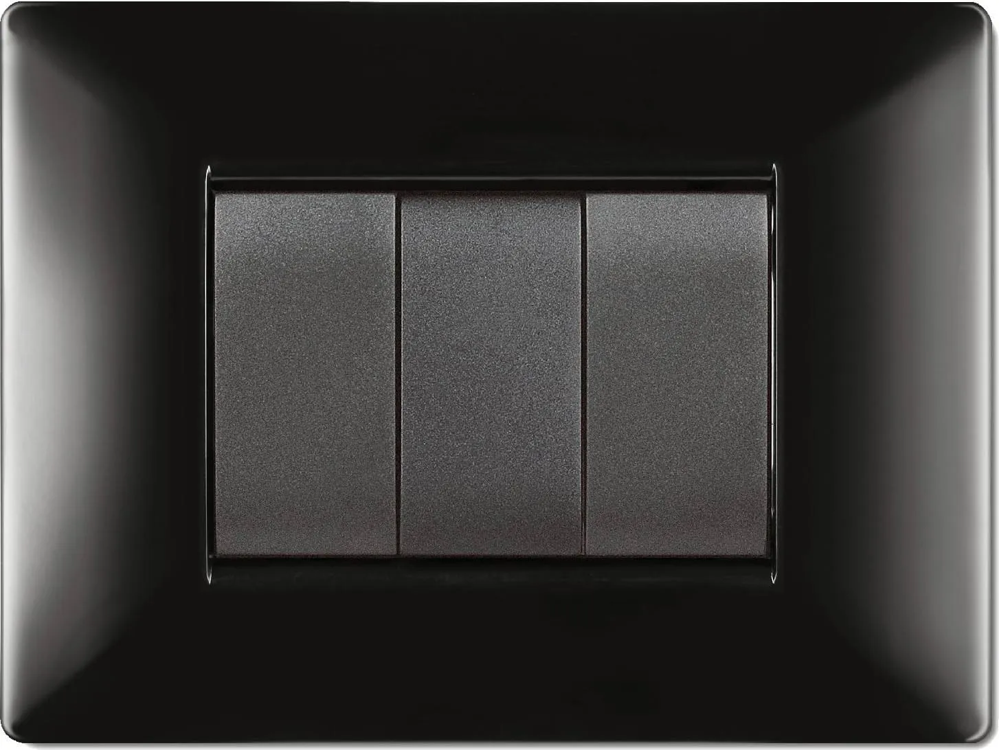 Gunsan Interruttore on/off da incasso Visage Nero