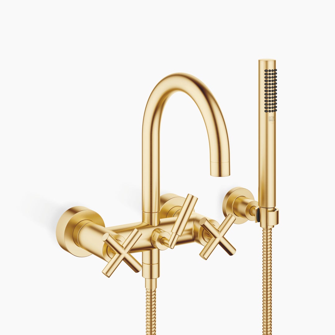 Support De Douche Mural Dornbracht Meta – Fixation Latérale, Laiton Poli, Neuf Sous Emballage