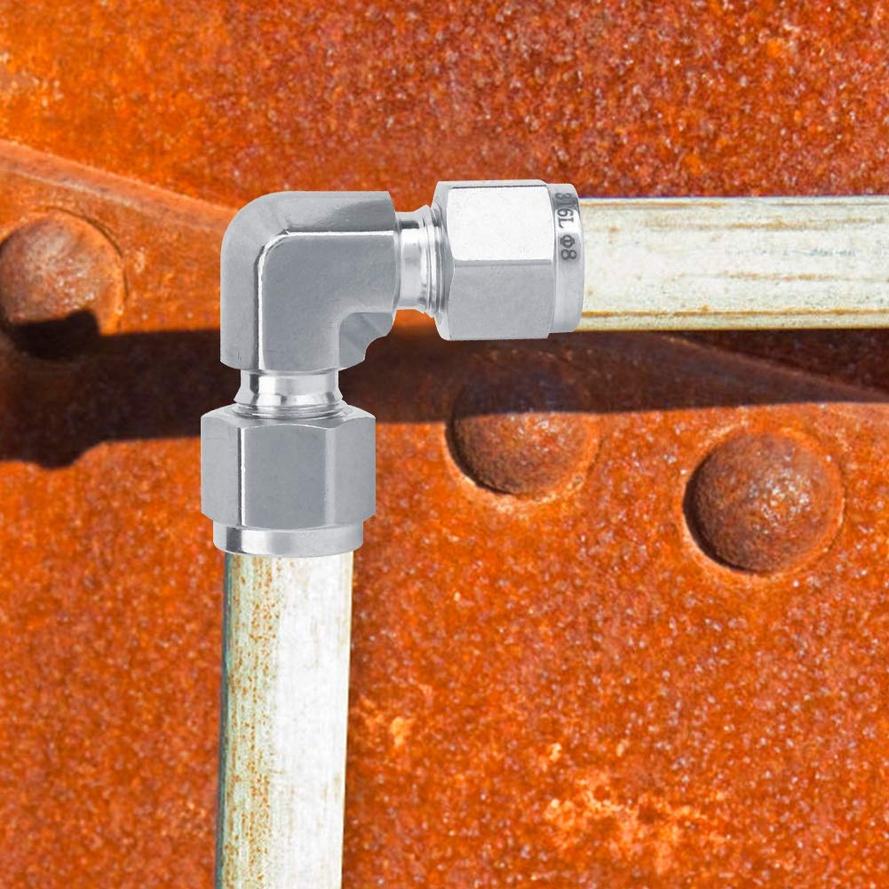 Raccordo A Compressione Acciaio Inox 304 - Doppio Puntale 6mm Per Alta Pressione - Foto 5