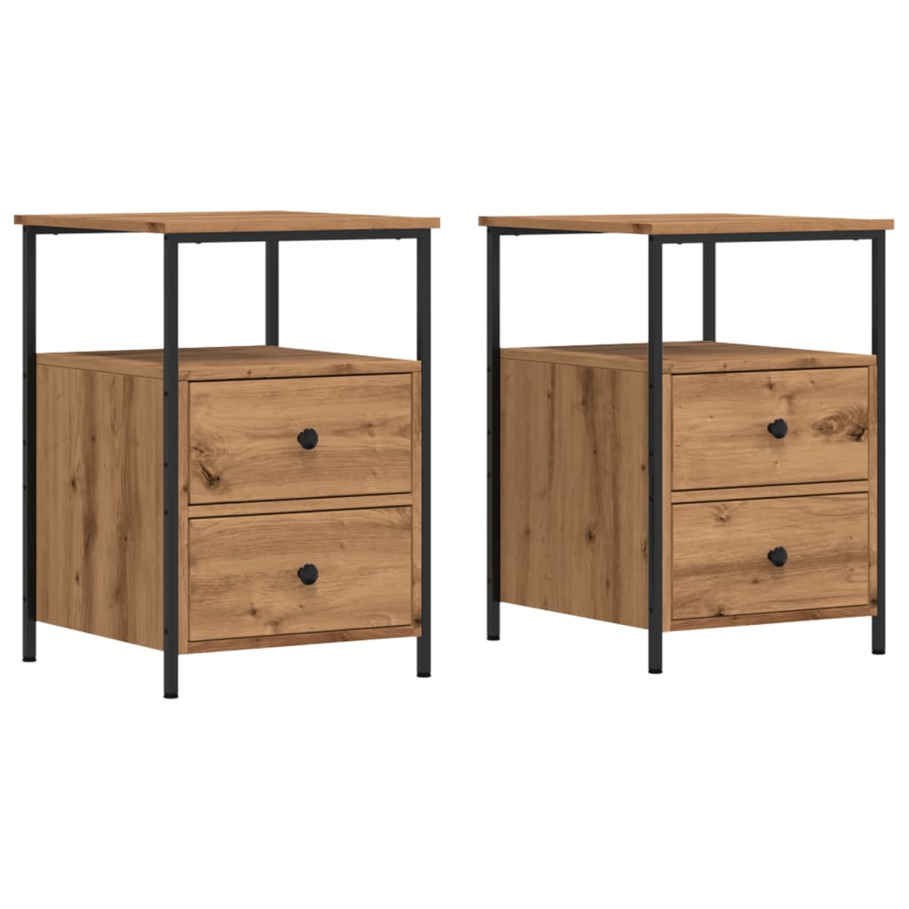 Komto Table De Chevet Lot De 2 Chêne Miel – Table De Nuit