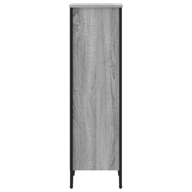 Bibliothèque sonoma gris 50x31x106 cm bois d ingénierie - 5